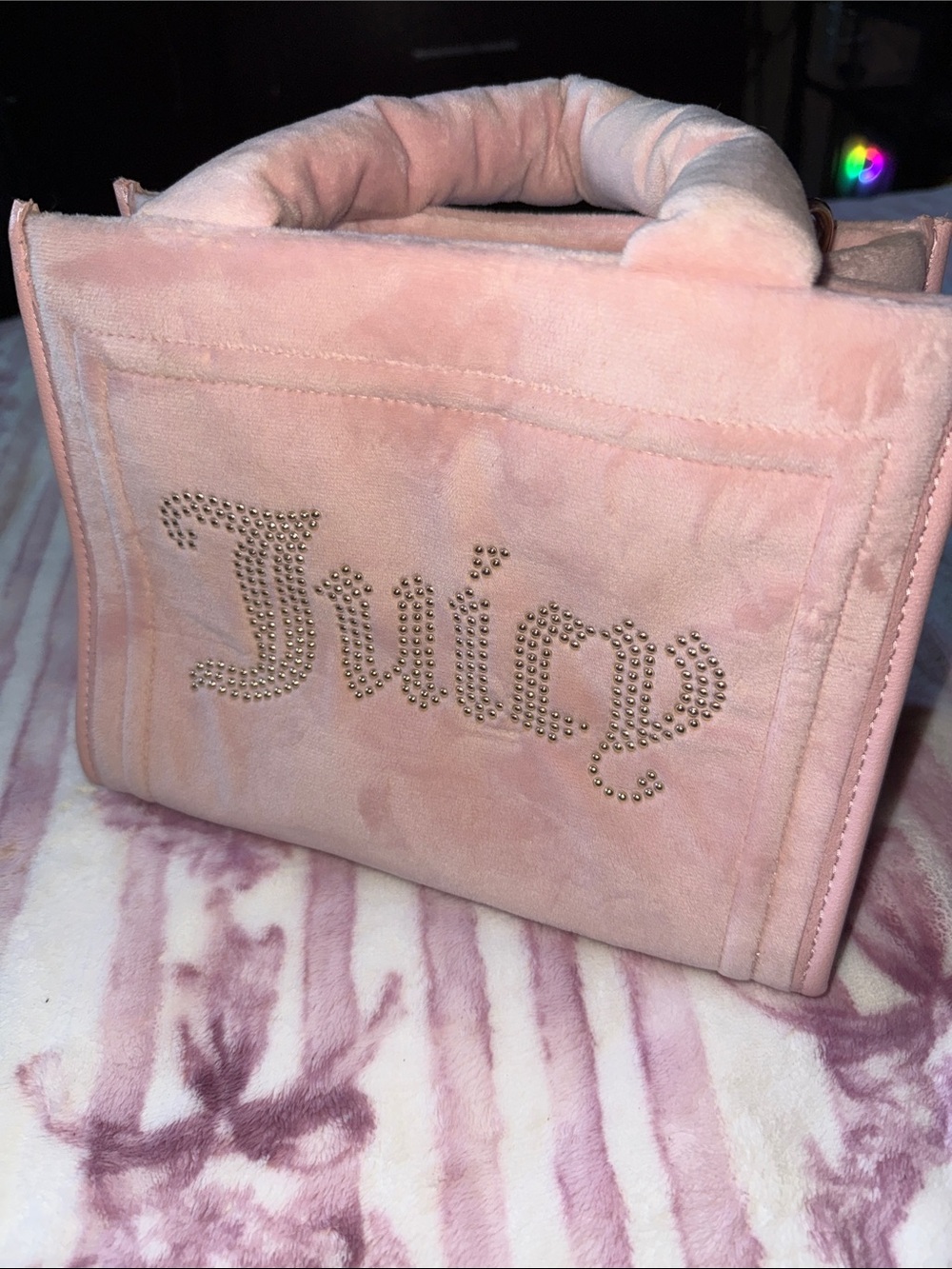 Juicy Couture pink small tote bag